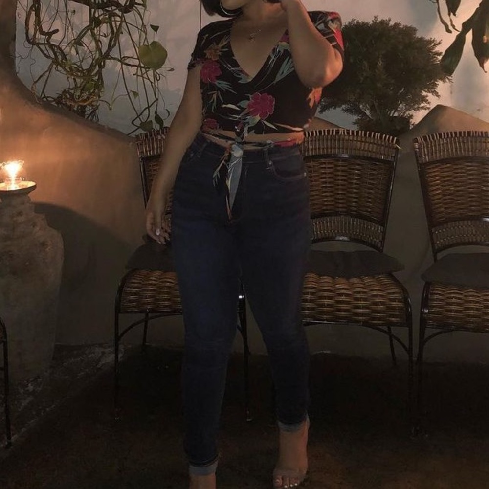 Floral crop top